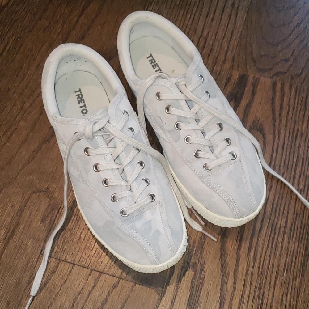 TRETORN camo suede sneakers